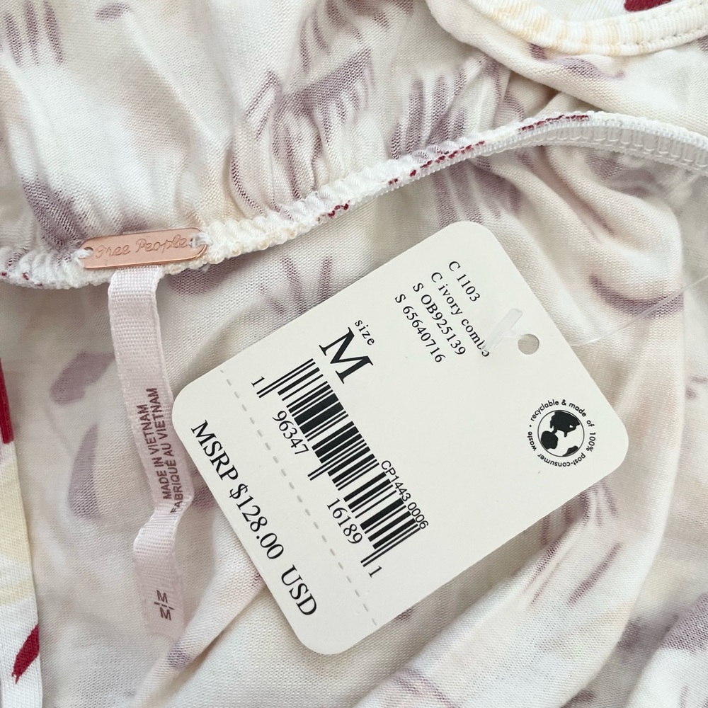 Free People Daria Graphic Maxi Dress Ivory Combo - Picture 10 of 11